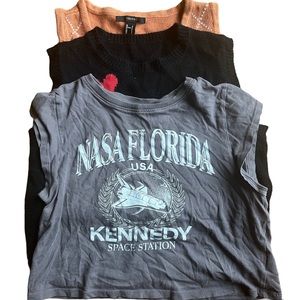 y2k sweater vests + crop top